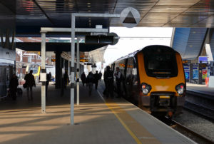 Image of Voyager class train at Reading Station